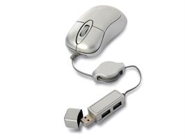 Mysz  TRACER Petite TRM-135 mini zwUSB z hubem